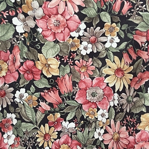 Anxiety Crop Top Womens Medium Floral Front Tie Cottagecore Dainty Feminine - Picture 3 of 7